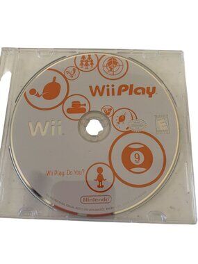 Wii Play Video Game Disc For Nintendo Wii - Includes Nine Fun Mini-Games - Teste